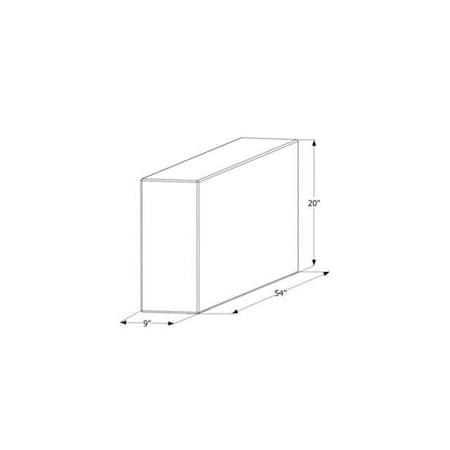 Terasu Garden Supplies 54 x 20 x 9 in. 39 gal Fresh Water Holding Tank TE2443322